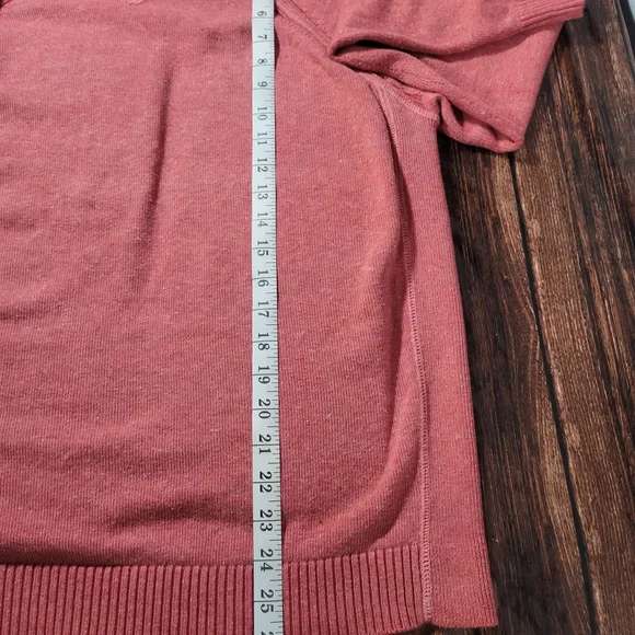 Tommy Bahama Crew Neck Sweater Cotton/Cashmir Blend In Tangerine Size M - Picture 6 of 6